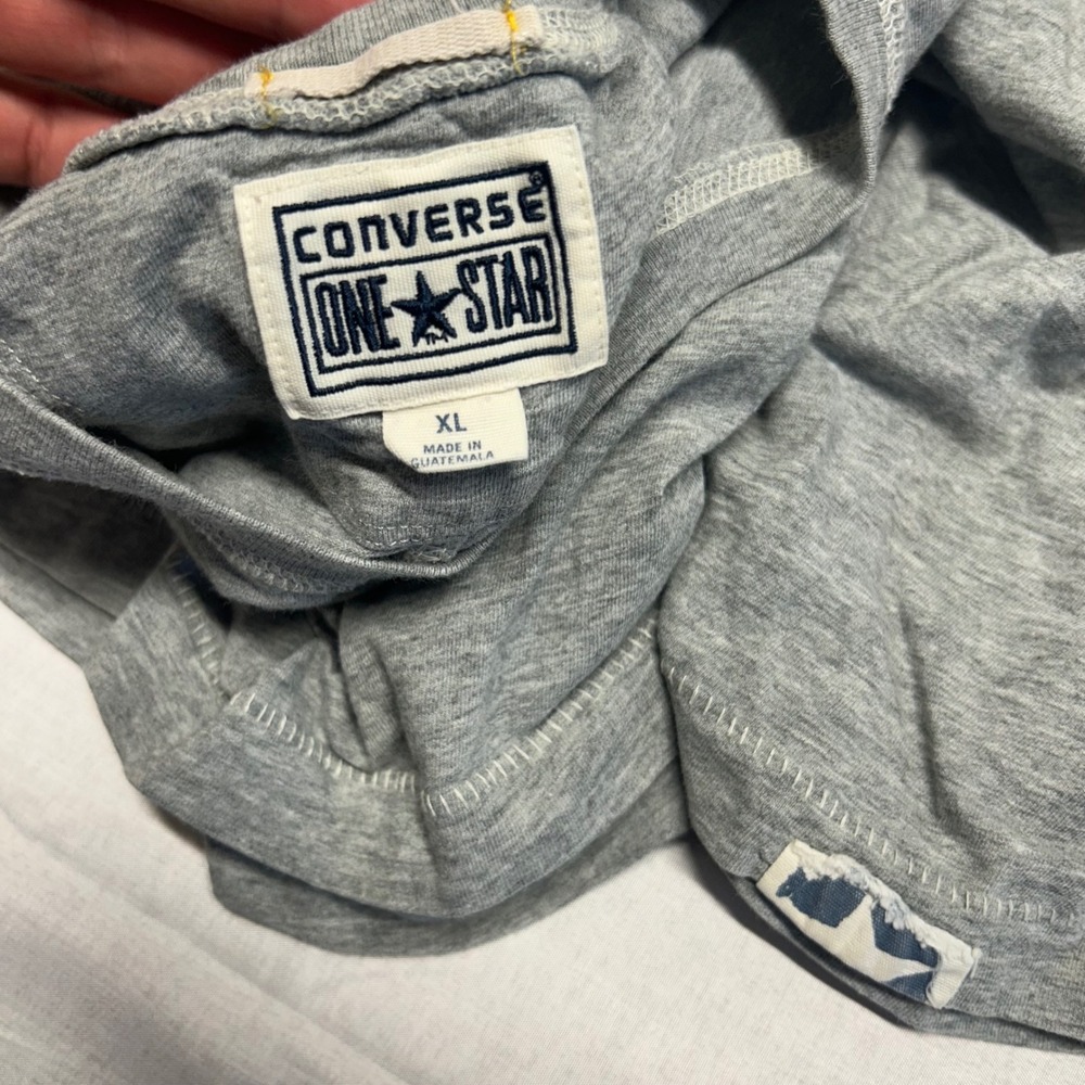 Converse One Star Mens XL Grey Graphic T-Shirt New York Star Logo Short Sleeve - Picture 3 of 10